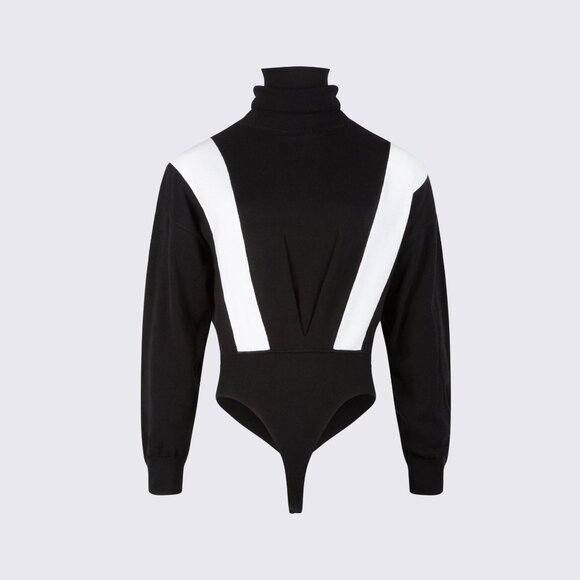 New! RTA *flawed* Isla Sweater Turtleneck Bodysuit Sweater Size XXS 2997 - Picture 1 of 14